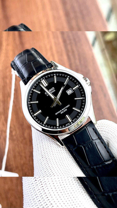 ساعت چرمی کاسیو مردانه مدل casio-MTS-100L-1A