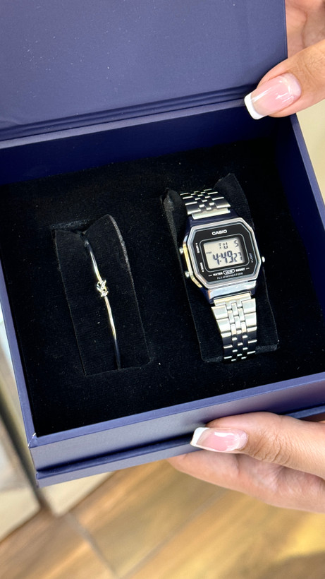پک کادویی زنانه کاسیو مدل CASIO-LA680WA-1D