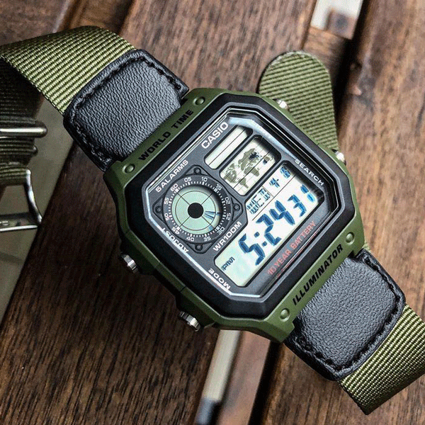 کاسیو جهان نما اورجینال AE-1200WHB-3B