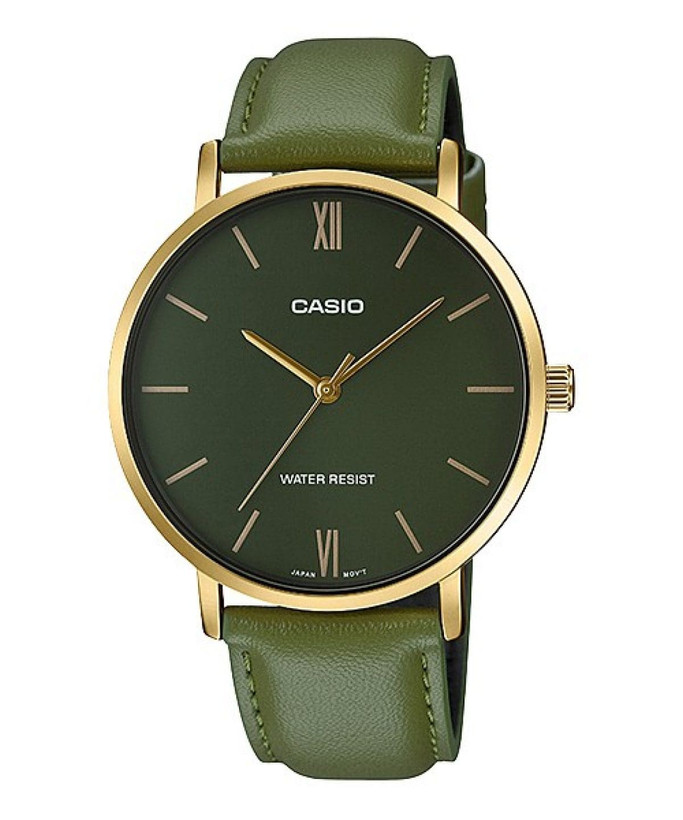 ساعت چرمی کاسیو مدل CASIO-MTP-VT01GL-3B