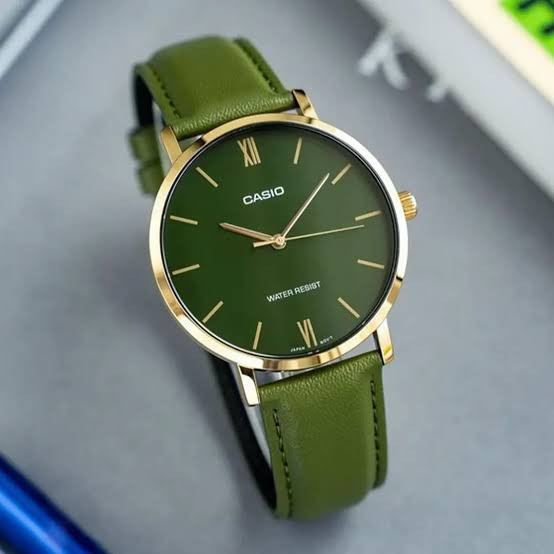 ساعت چرمی کاسیو مدل CASIO-MTP-VT01GL-3B