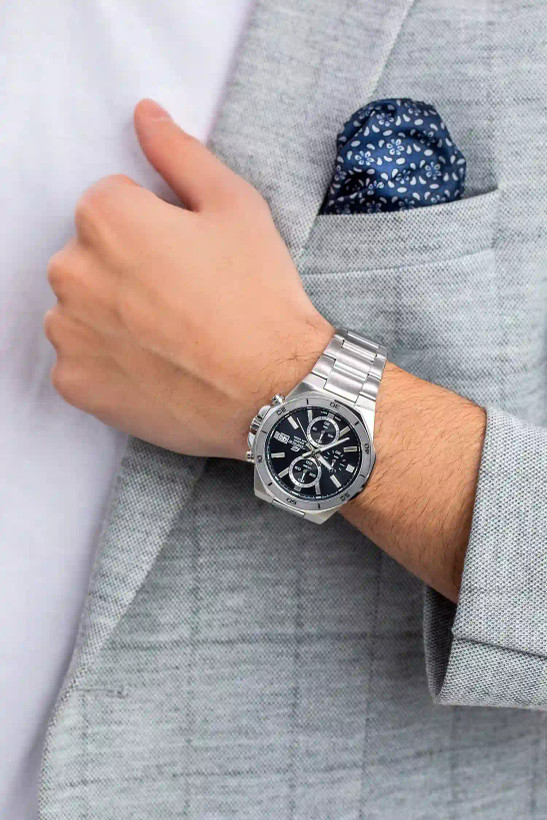 ساعت مچی مردانه EDIFICE مدل CASIO-EFV-640D-1AVUDF