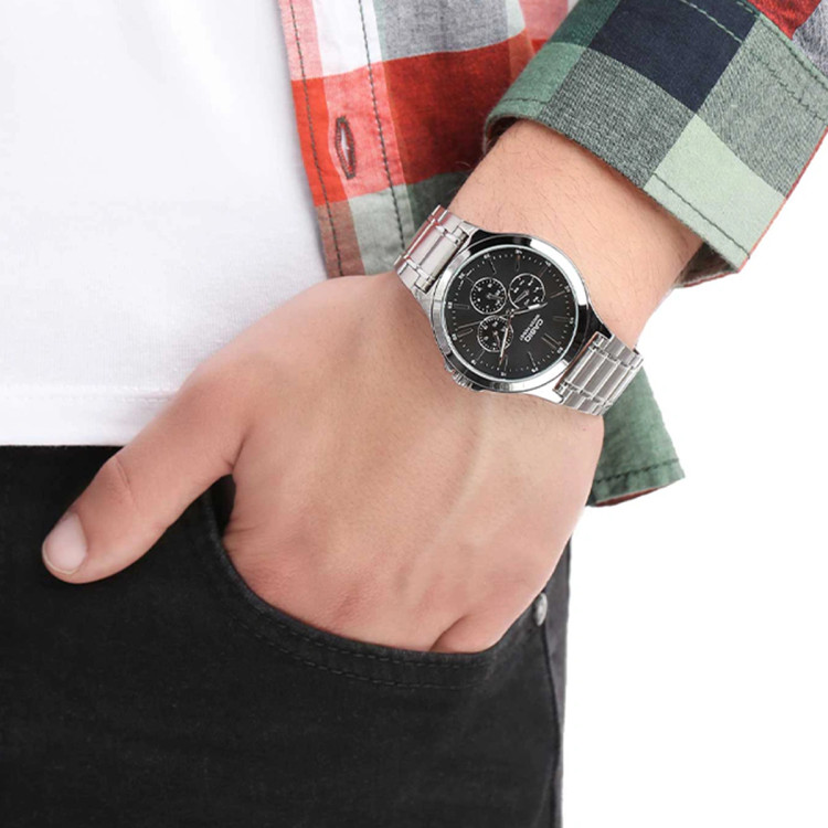 ساعت مچی مردانه کاسیو مدل CASIO-MTP-V300D-1A